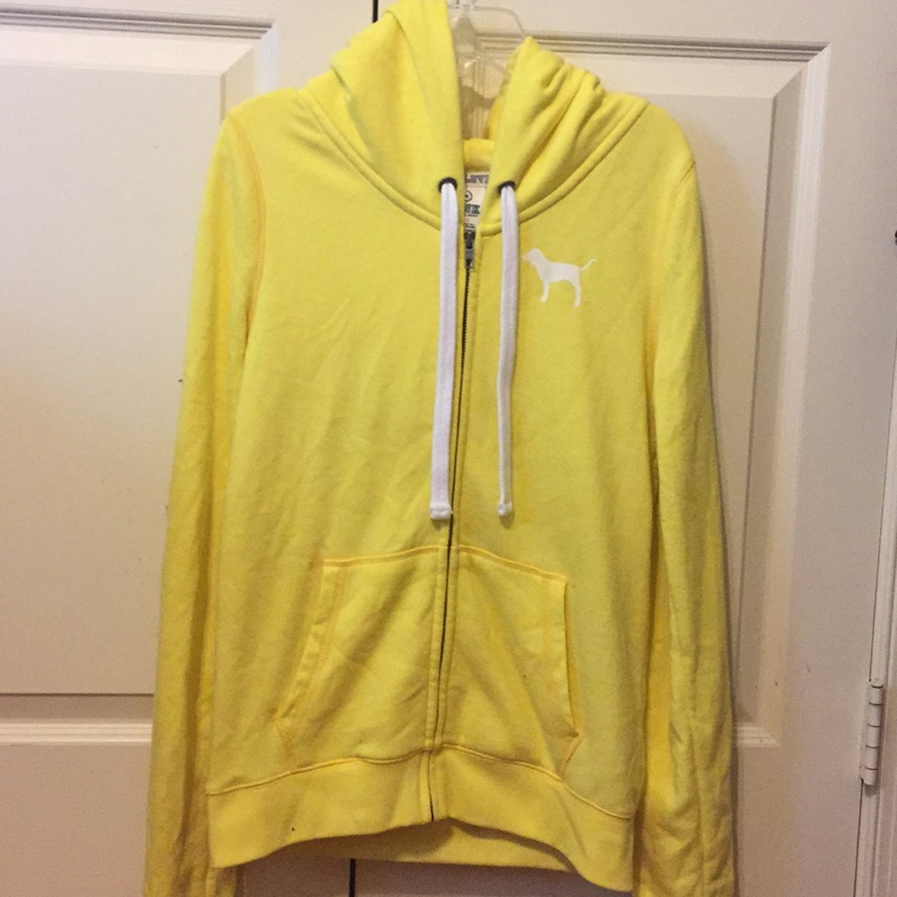 Bright Yellow Zip Up